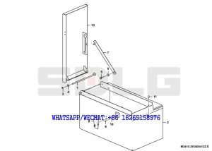 83 SDLG LG936 WHEEL LOADER Engine Left battery box M3410-2934004122