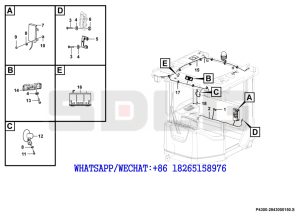 83 SDLG RS8140 ROAD ROLLER Cab electric system -1 P4300-2843000150