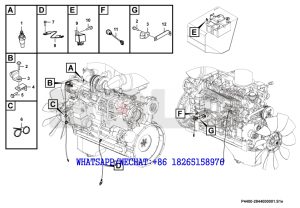 86 SDLG RS8140 ROAD ROLLER Engine electric system P4400-2844000001