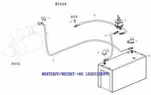 87 SDLG B877 BACKHOE LOADER PARTS CATALOG Power electrical assembly O5-2637000640