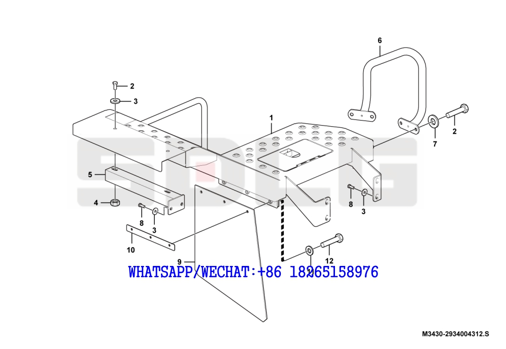 87 SDLG LG936 WHEEL LOADER Left bench assembly M3430-2934004312