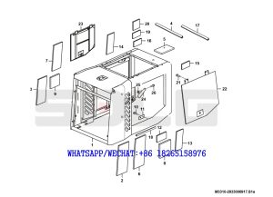 88 SDLG LG933 WHEEL LOADER WITH YUCHAI ENGINE Engine hood assembly M3310-2933006917