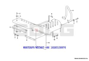 88 SDLG LG936 WHEEL LOADER Right bench assembly M3440-2934004323