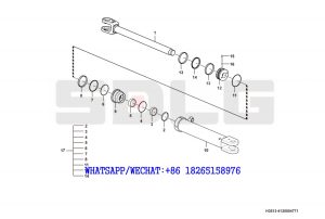 89 SDLG G9190 MOTOR GRADER (3713CH) Shovel angle change cylinder -1 H3513-4120004771