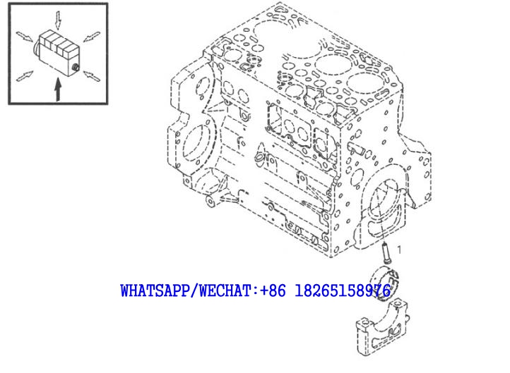 9 DACHAI DEUTZ BF6M1013 DIESEL ENGINE PISTON COOL.NOZZLE