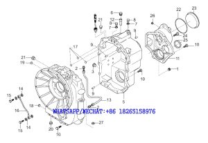 9 SDLG B877 BACKHOE LOADER PARTS CATALOG Transmission housing C4-4110001921