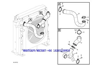 9 SDLG LG6225E HYDRAULIC EXCAVATOR Charge air cooler plumbing A9-6210