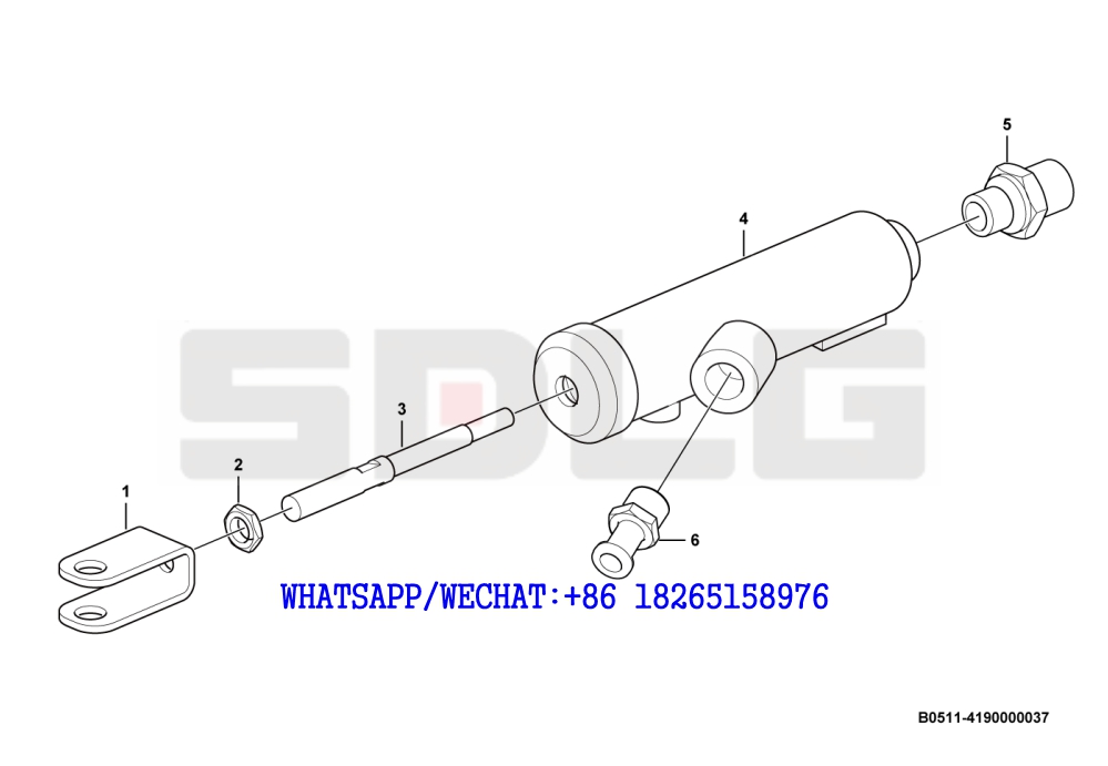 9 SDLG RS8140 ROAD ROLLER Master cylinder B0511-4190000037