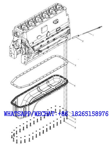 9 WEICHAI WP6G125E202 DHB06G0200 DIESEL ENGINE Oil pan group A105-4110001949