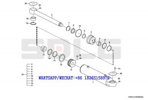 90 SDLG G9190 MOTOR GRADER Rotary cylinder 80X35X275-507-B H3514-4120008423