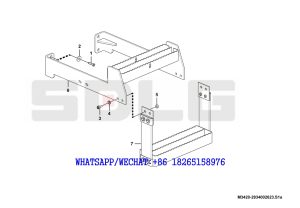 91 SDLG LG933 WHEEL LOADER WITH YUCHAI ENGINE Ladder M3420-2934002623