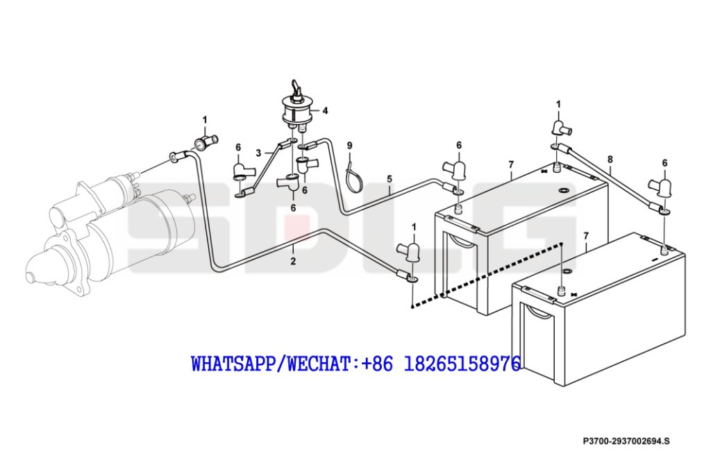 93 SDLG LG936 WHEEL LOADER Electric equipment P3700-2937002694