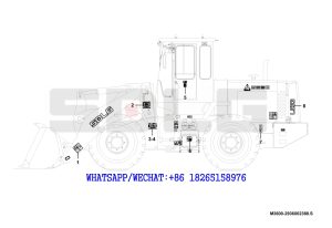 95 SDLG LG933 WHEEL LOADER WITH YUCHAI ENGINE Decal set M3600-2936002388