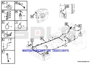 95 SDLG LG936 WHEEL LOADER Rear frame electrical assembly P4200-2942000410