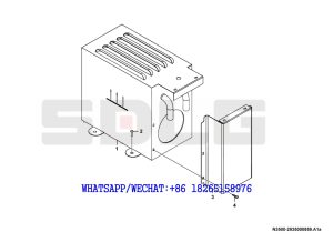 96 SDLG LG933 WHEEL LOADER WITH YUCHAI ENGINE Water heater assembly N3500-2935000859