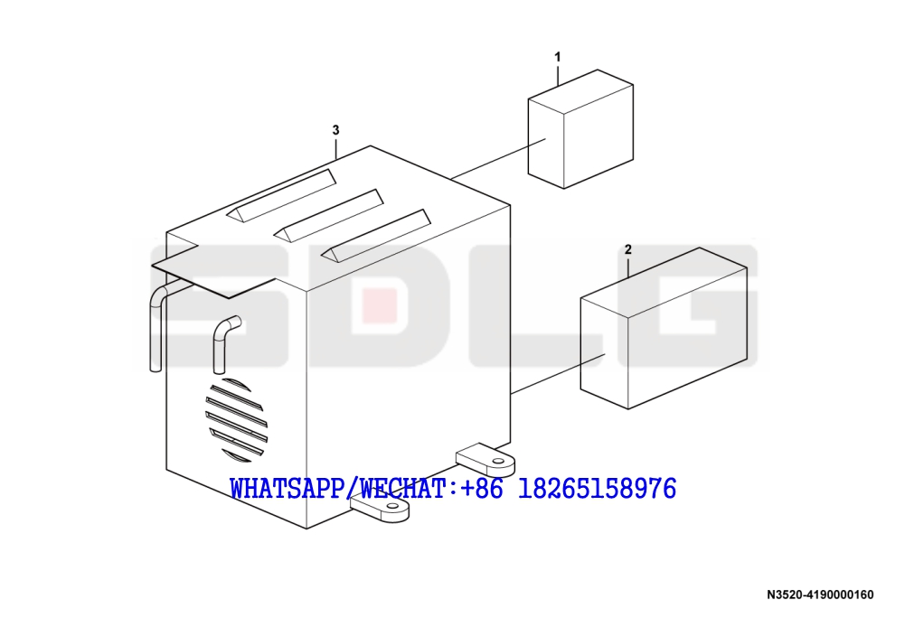 97 SDLG LG933 WHEEL LOADER WITH YUCHAI ENGINE BKC-I Water heater N3520-4190000160