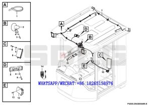 97 SDLG LG936 WHEEL LOADER Electric assembly built into cab P4300-2943000499