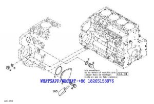 98 SDLG LG6225E HYDRAULIC EXCAVATOR Blanking cap A80-6210