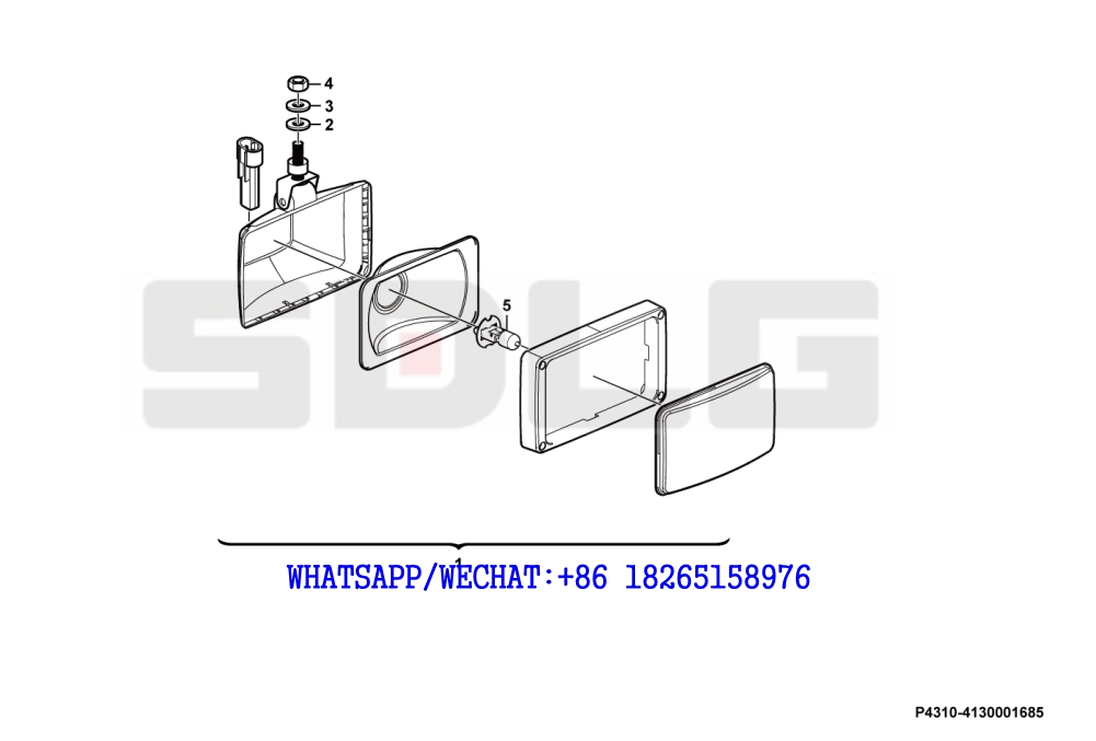 98 SDLG LG936 WHEEL LOADER (3713EE) Work lamp P4310-4130001685