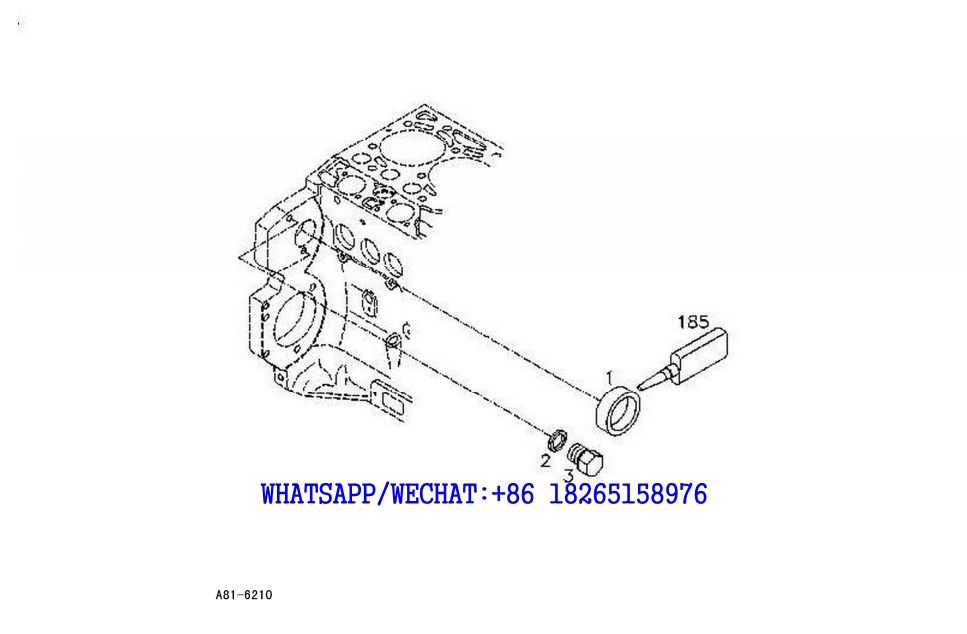 99 SDLG LG6225E HYDRAULIC EXCAVATOR Blanking cap parts A81-6210