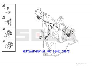 99 SDLG LG933 WHEEL LOADER WITH YUCHAI ENGINE Front frame electric system P4100-2941000120