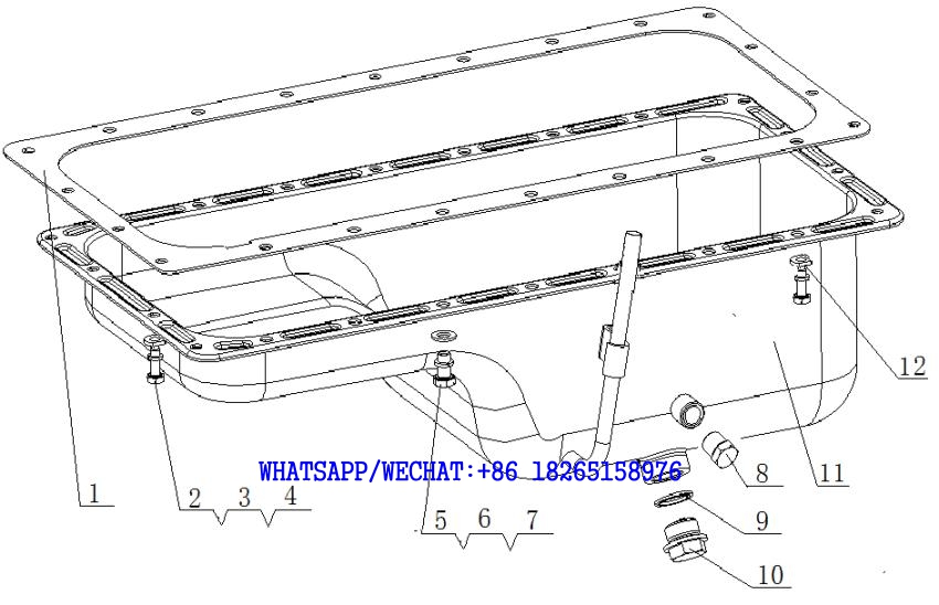 10. B9900-1009000/04 油底壳总成 Oil Sump Assembly