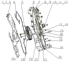 2. A8601-1002200/10 齿轮室部件 Gear Housing Parts