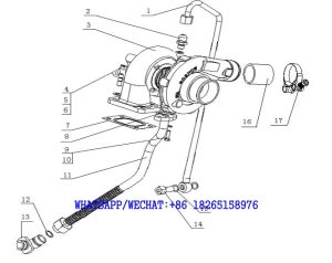 21. A8FW1-1118000/02 增压器总成 Turbocharger Assembly