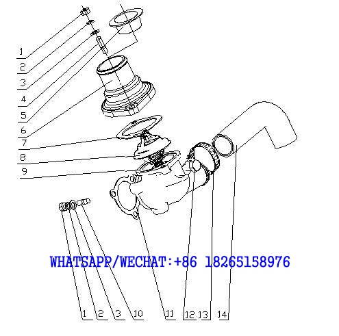 24. B8860-1306000/09 调温器总成 Thermostat Assembly