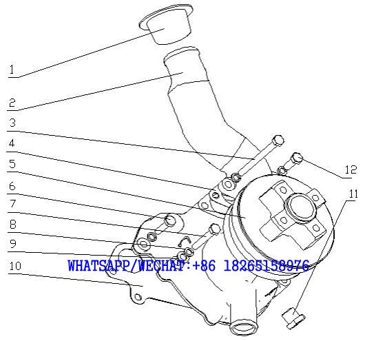 26.A8C03-1307000/05 水泵总成 Water Pump Assembly