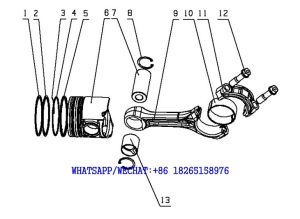 4. A8600-1004000/09 活塞及连杆总成 Piston Connecting Rod Assembly