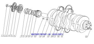 5. A8601-1005000/03 曲轴减震器总成 Crankshaft Vibration Damper Assembly